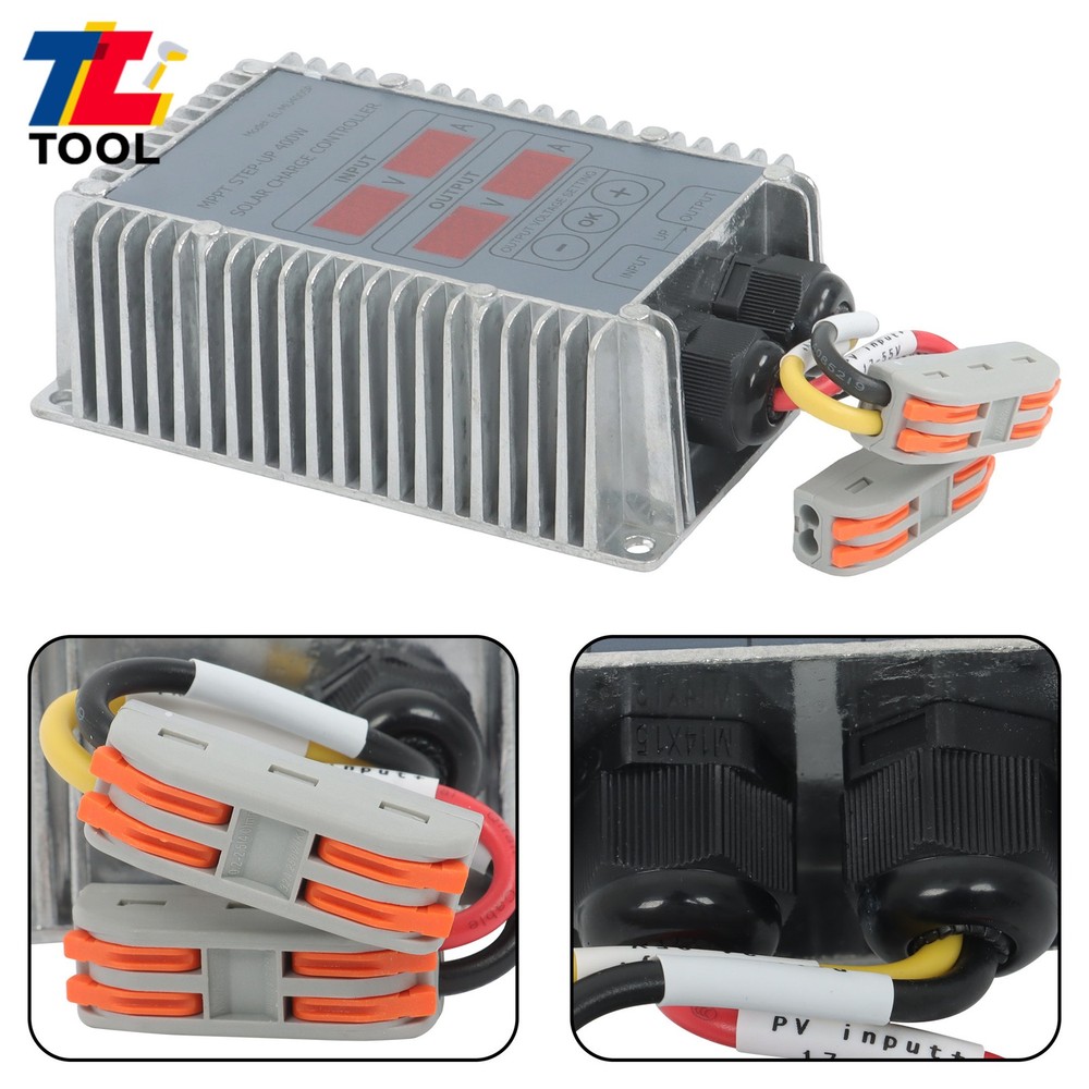 MPPT Solar Charge Controller 400W 24-85V Boost Waterproof LED Adjustable