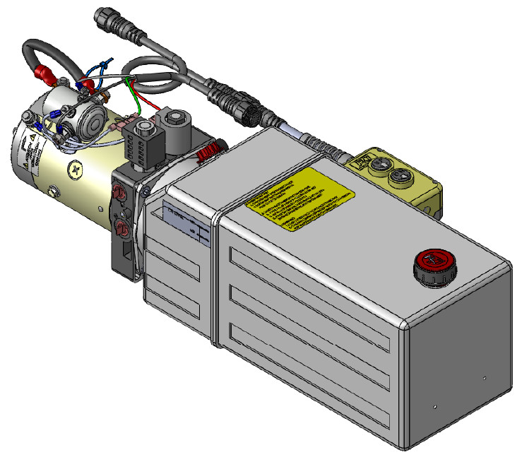 8 Quart 24V KTI Double Acting Hydraulic Pump