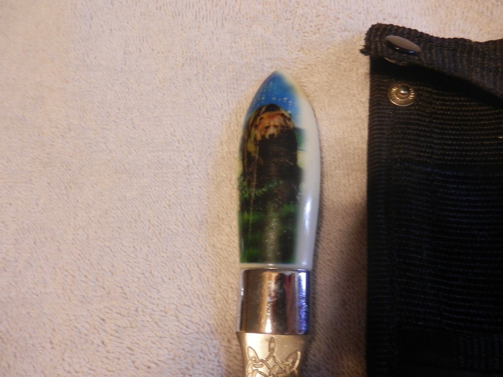 Dart Dagger Bear On Handle w/Sheath