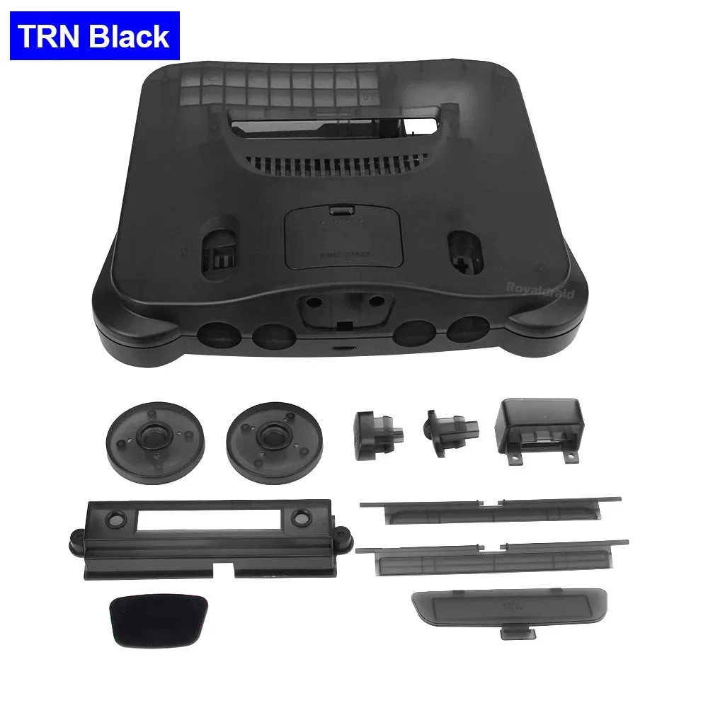 Bitfunx Replacement Shell Case for N64 Nintendo 64 Console Transparent Plastic