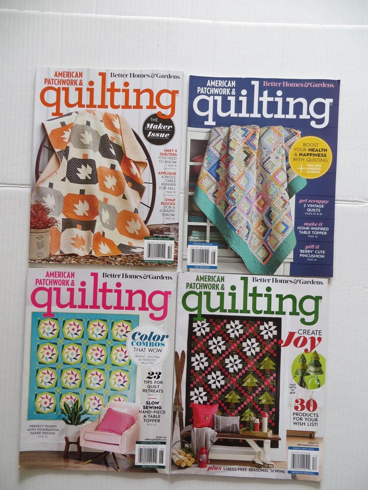 American Patchwork Quilting Magazine Lot Modern Traditional Easy Patterns Bundle