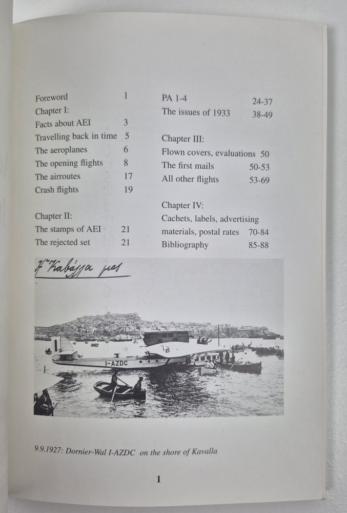 Vincent Prange Aero Espresso Italiana SA Catalogue Stamps Flights Documents Air