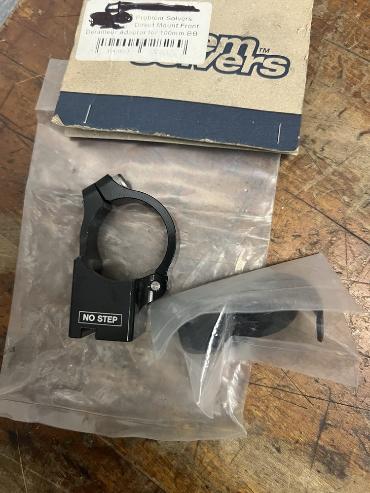 Problem Solvers Direct Mount Front Derailleur Adapter 34.9mm 100mm 38.5mm Offset
