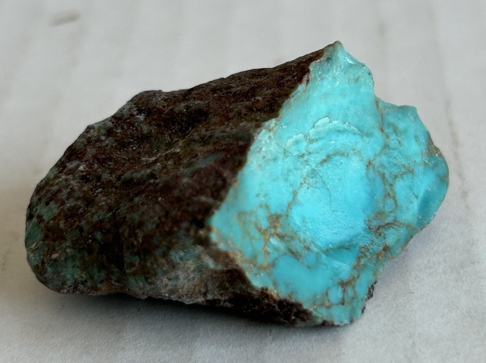 Bisbee Turquoise Rough Stabilized Nugget 21 Grams