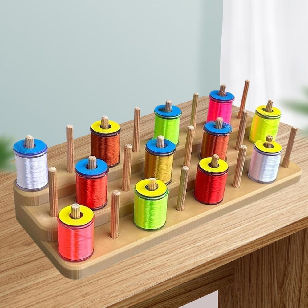Fly Tying Thread Spool Stand Thread Organizer 24 Spools Capacity