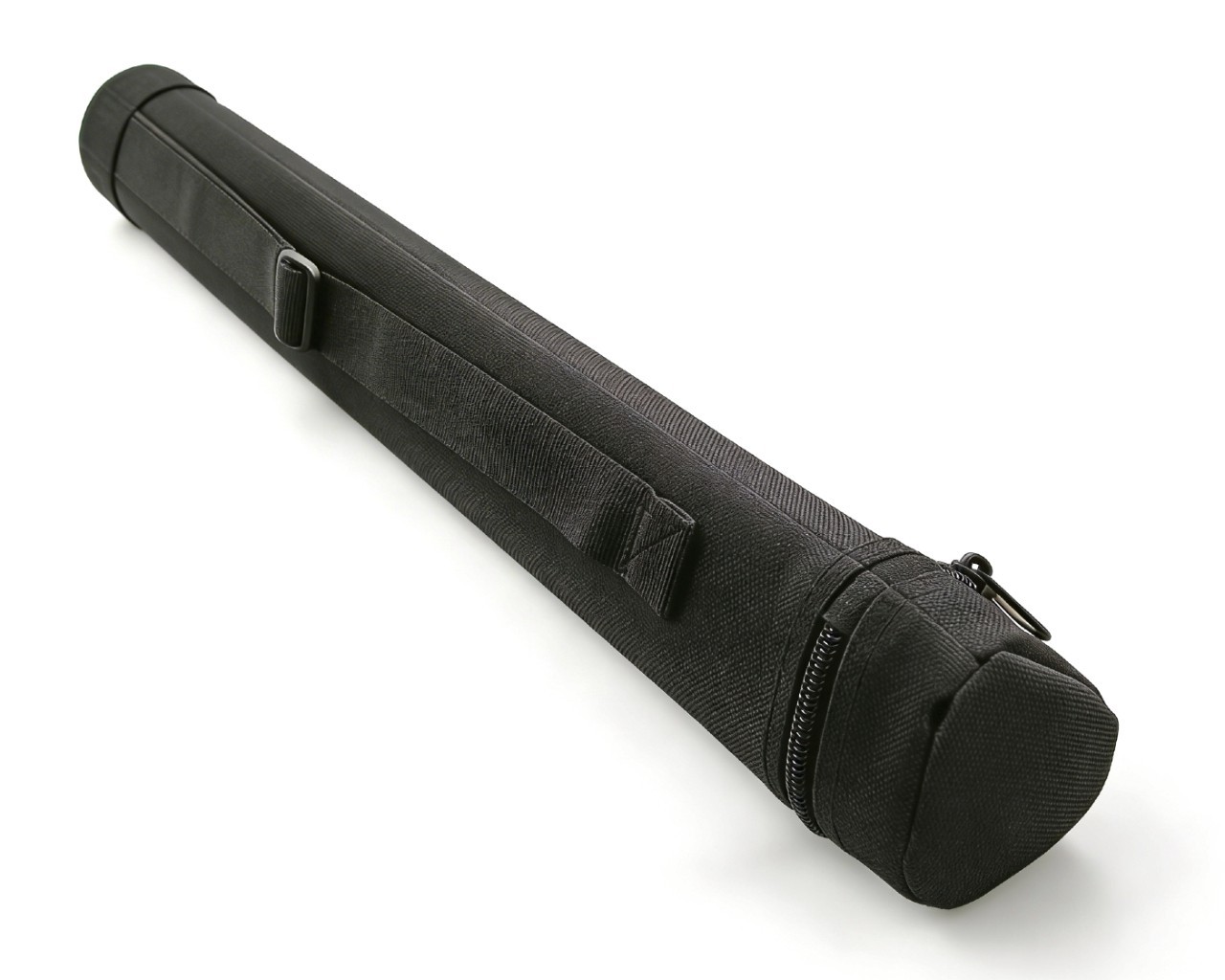 Rod Tube 30" Black Cloth Covered – Fits 9ft 4pc - Triangle Case - Divided Liner