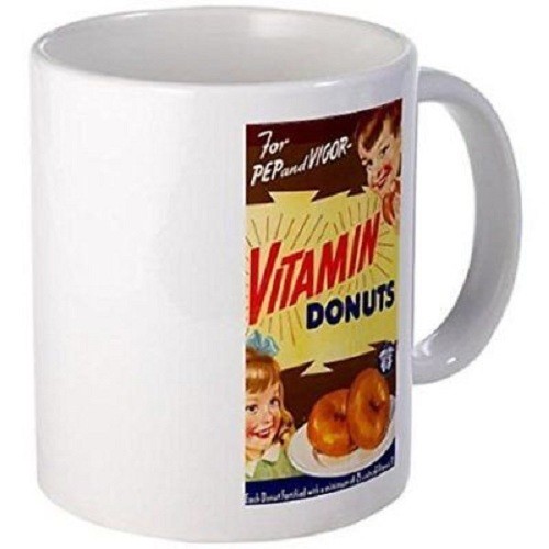 11oz mug Vitamin Donuts