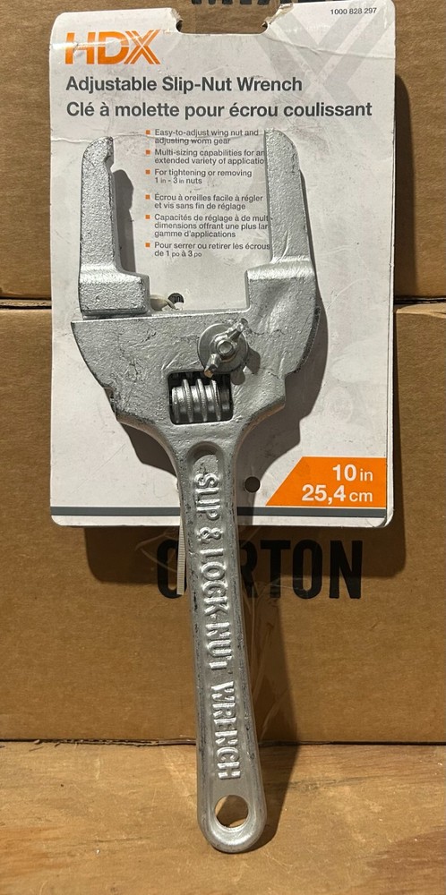 HDX  Adjustable Slip-Nut Wrench