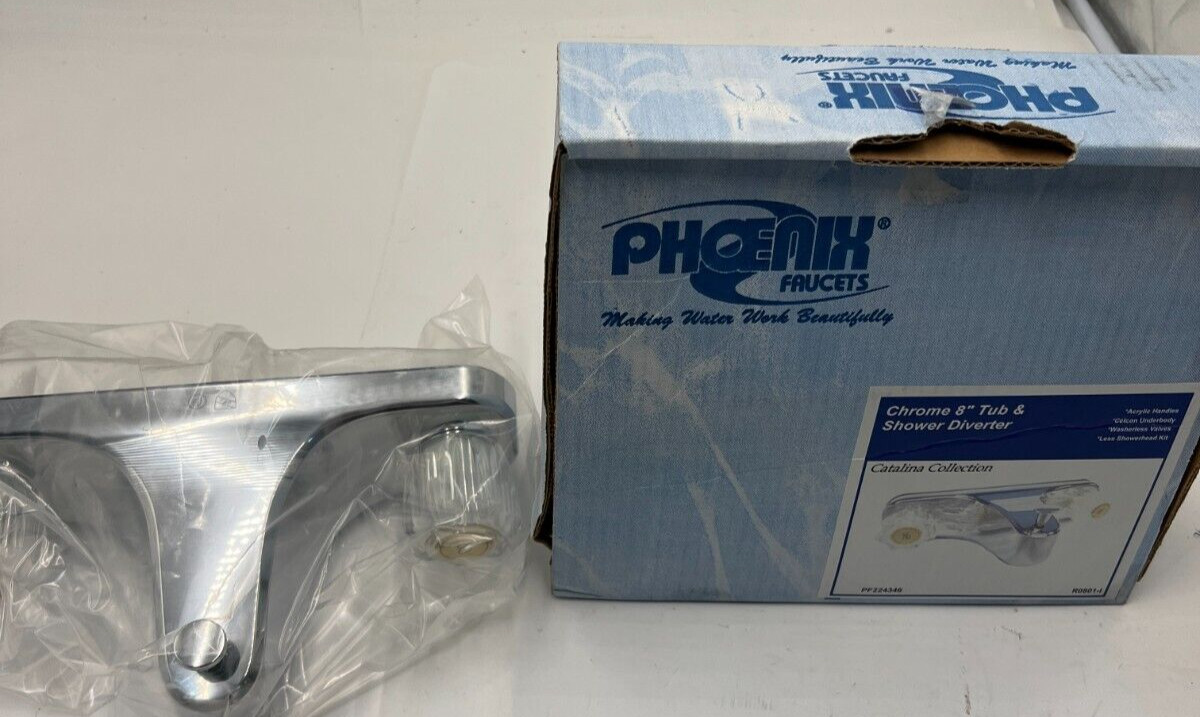 Phoenix Faucet CHROME 8" TUB & SHOWER DIVERTER PF224346 Catalina Collection