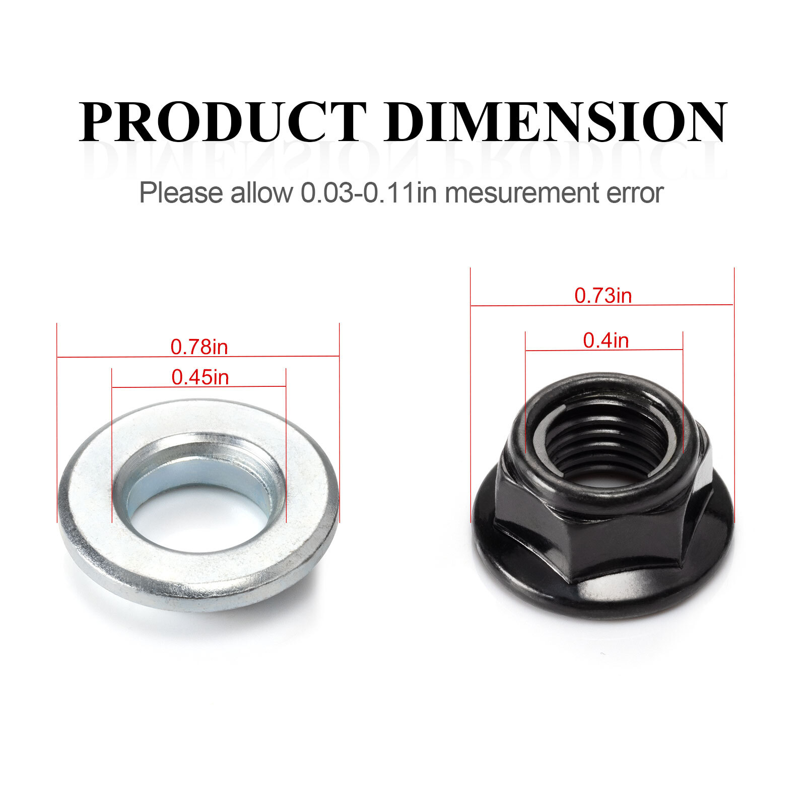 Wheel Lug Nut w/ Washer Kit For Yamaha Banshee Warrior 350 YFZ350 YFM350X 95-06