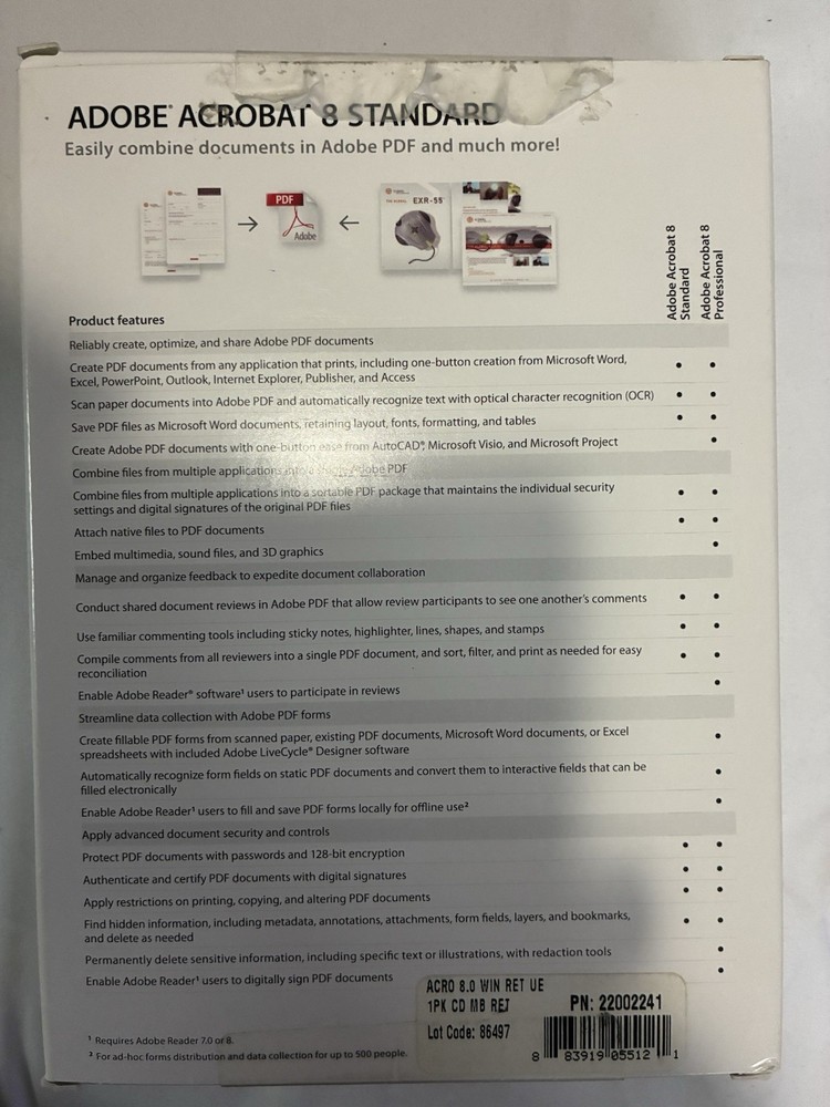 Adobe Acrobat® 8.0 Standard