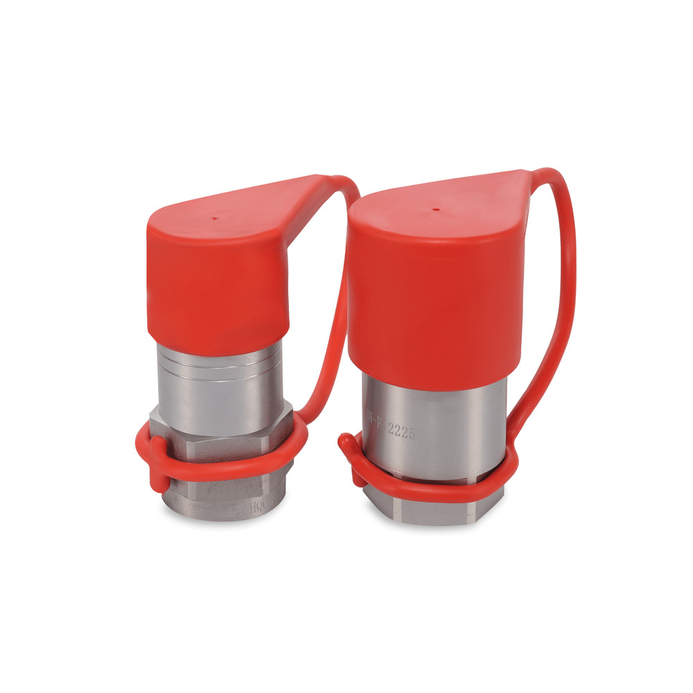 5/8″ Flat Face Hydraulic Quick Couplers Set - 3/4″ NPT Thread