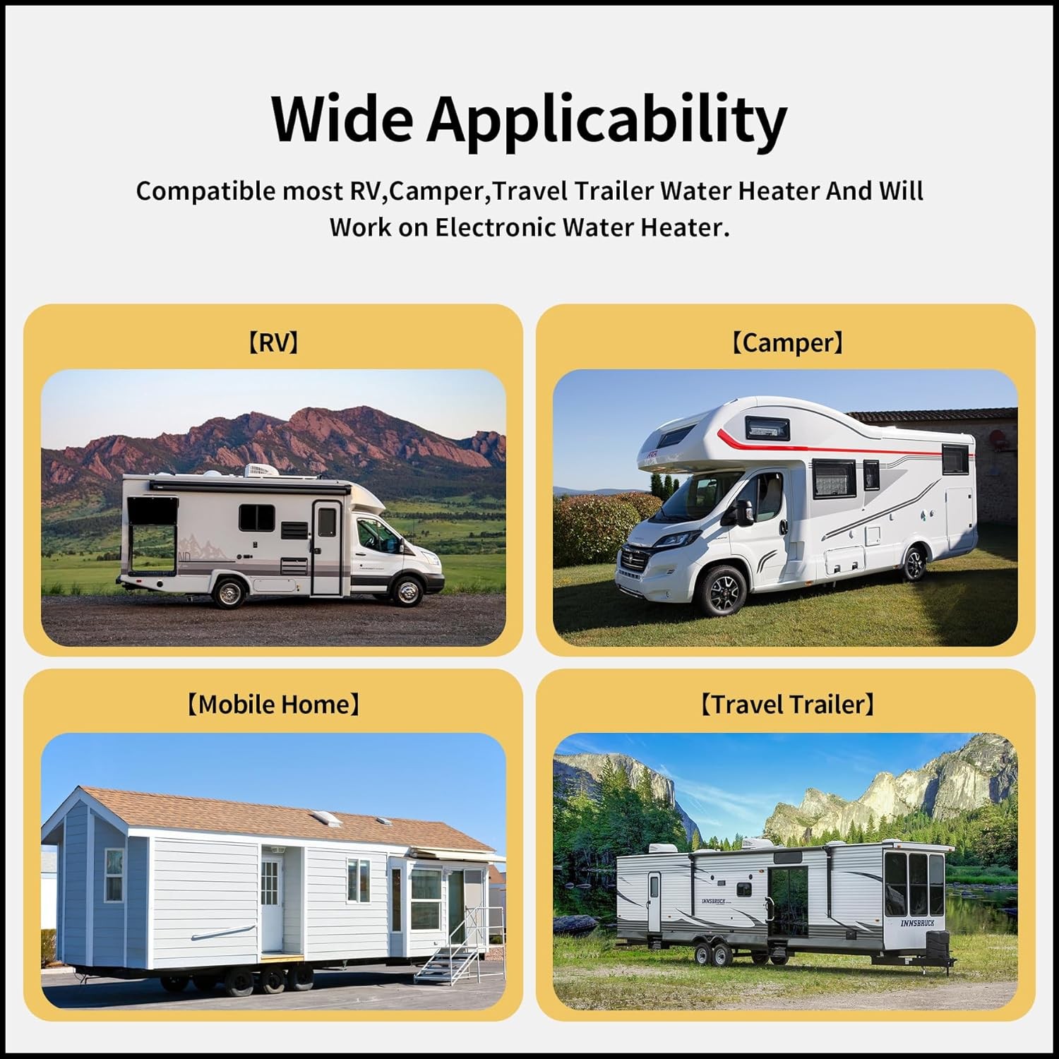 2-Pack Magnesium Anode Rod for RV Water Heater + PTFE Tape For Suburban