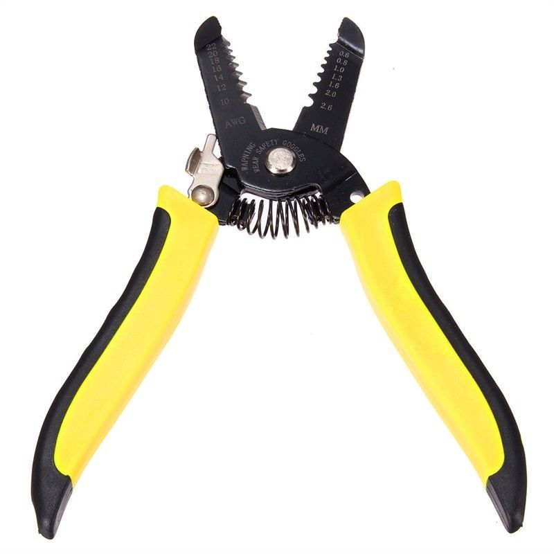 5pcs Cable Wire Stripper Cutter Plier AWG Metric Scale Hand Tool