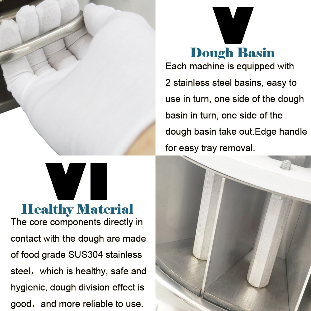 Desktop Dough Divider Cutter Machine 18PCS Manual Dough Divider Machine