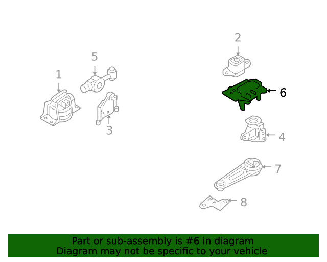 Genuine Nissan Engine Mount Bracket 11254-1KA0A