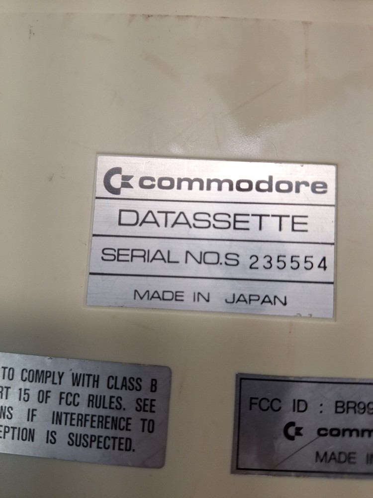 Vintage Commodore Datassette Model C2N-B Japan Untested For Home Computer