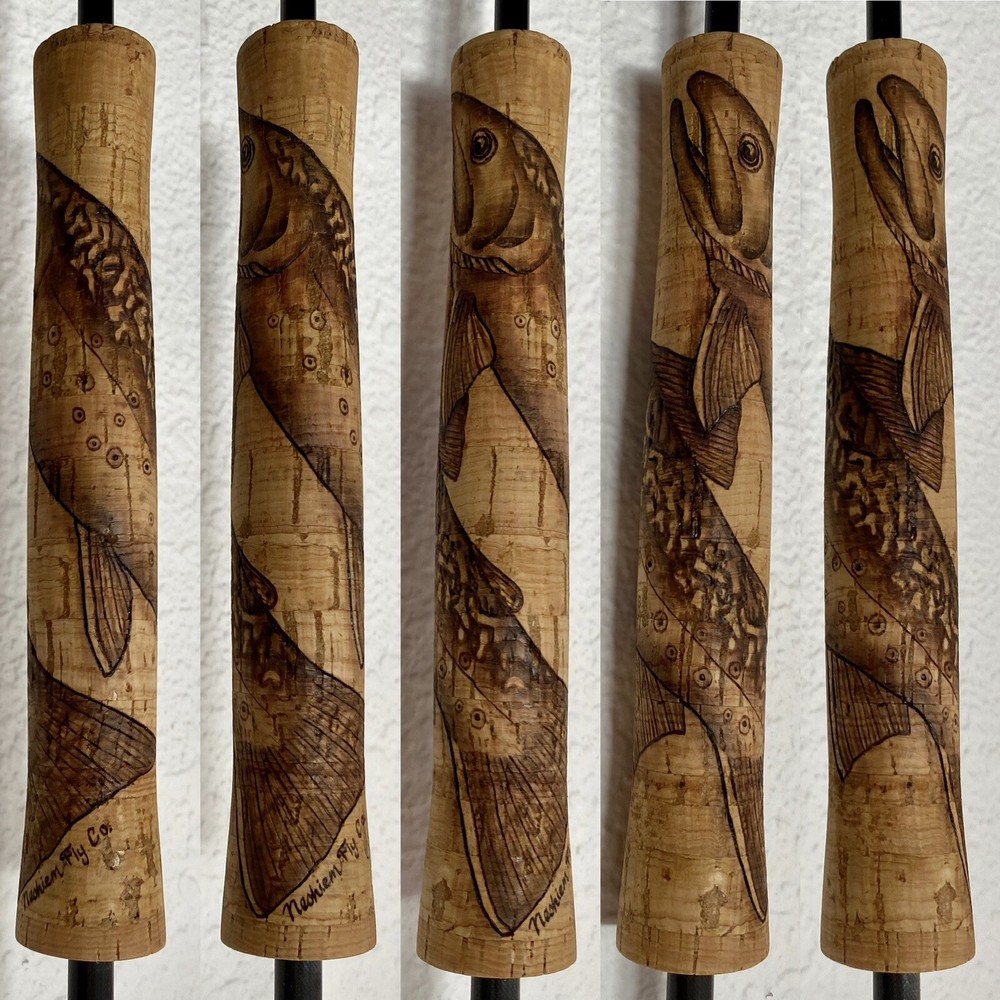 Brook Trout Fly Rod Cork Grip