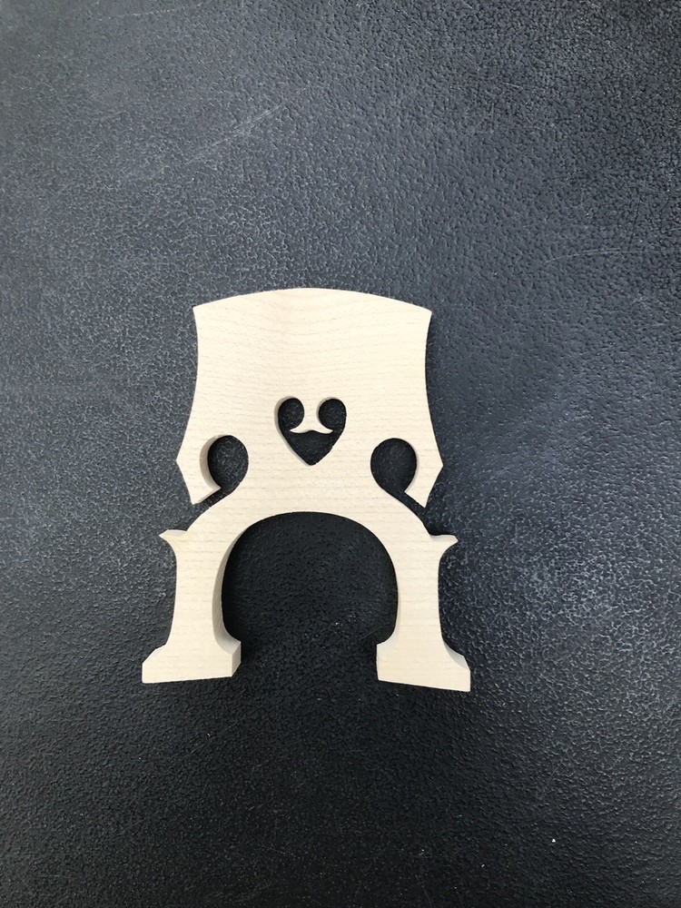 3/4 Cello Bridge Self-Adjusting Blank Bridge, Maple Wood
