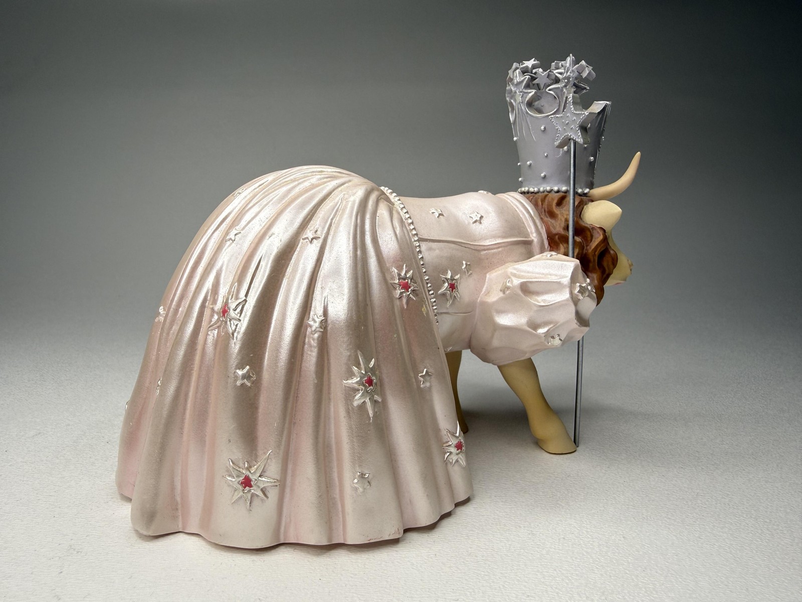CowParade Glinda The Good Witch Cow Figurine 7723 2005 Wizard Of Oz Damaged READ