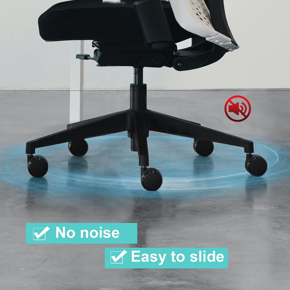 Replacement Office Chair Wheels, Caster Desk Rolling black