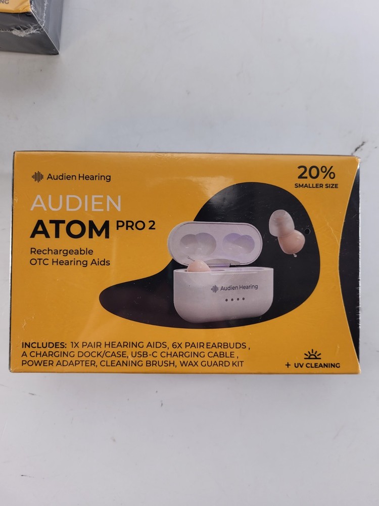 Audien ATOM PRO 2 Wireless Rechargeable OTC Hearing Aids