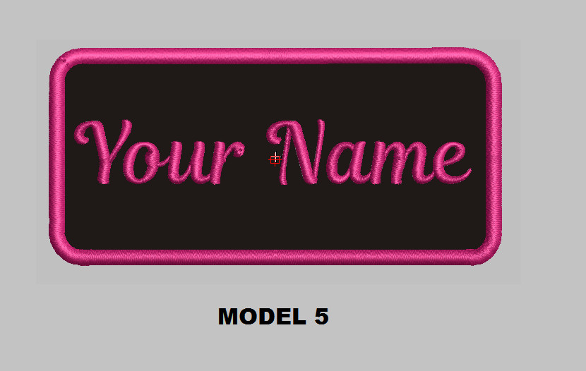 Custom Embroidered 4"x 1.5" Name Patch Motorcycle Biker