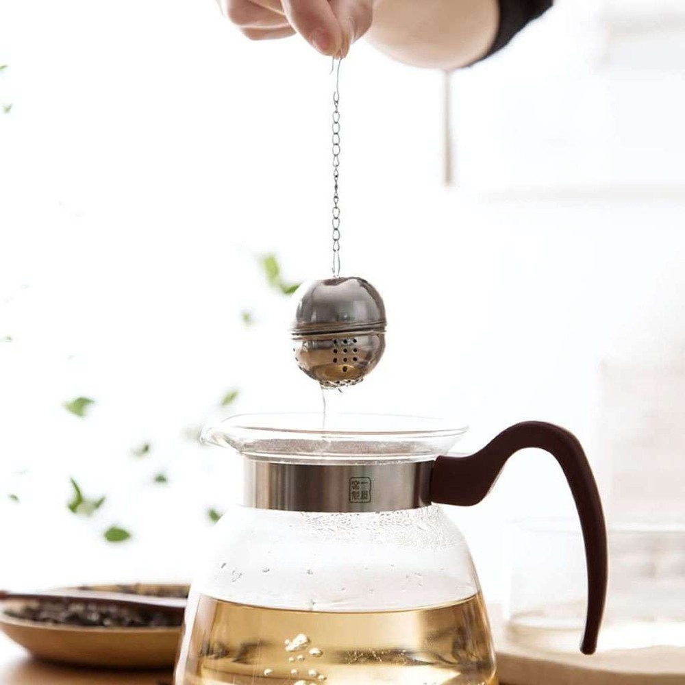 Tea Infuser Ball Mesh Loose Leaf Herb Strainer Stainless Steel Secure Locking