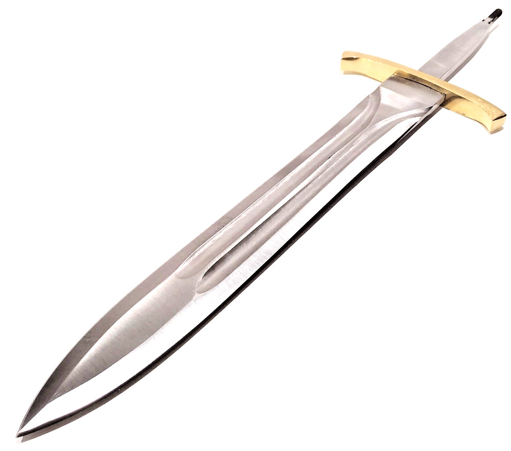 15.5" Full Tang Blank Custom Knife Making Double Edge Sword Dagger Combat Blade