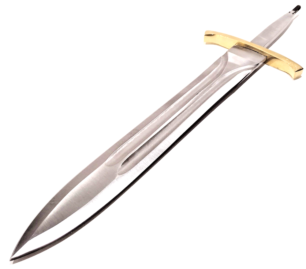 15.5" Full Tang Blank Custom Knife Making Double Edge Sword Dagger Combat Blade