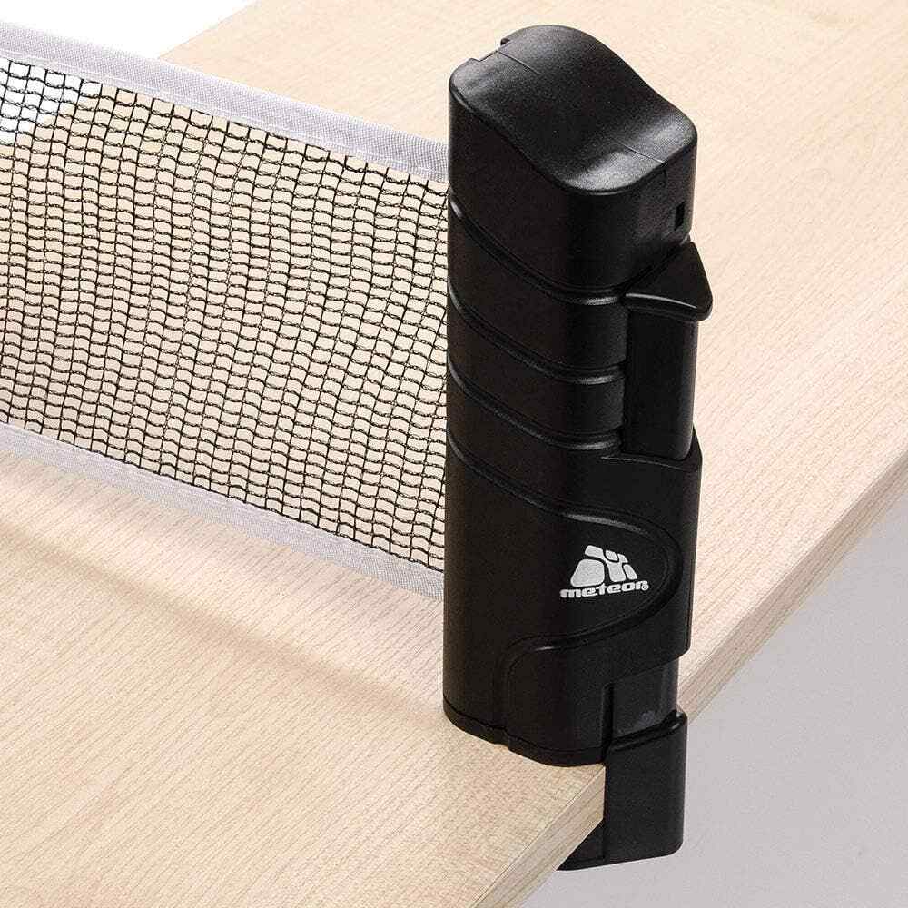 Meteor Table Tennis Nets Extendable Black - Retractable Net 220 x 14.5 cm