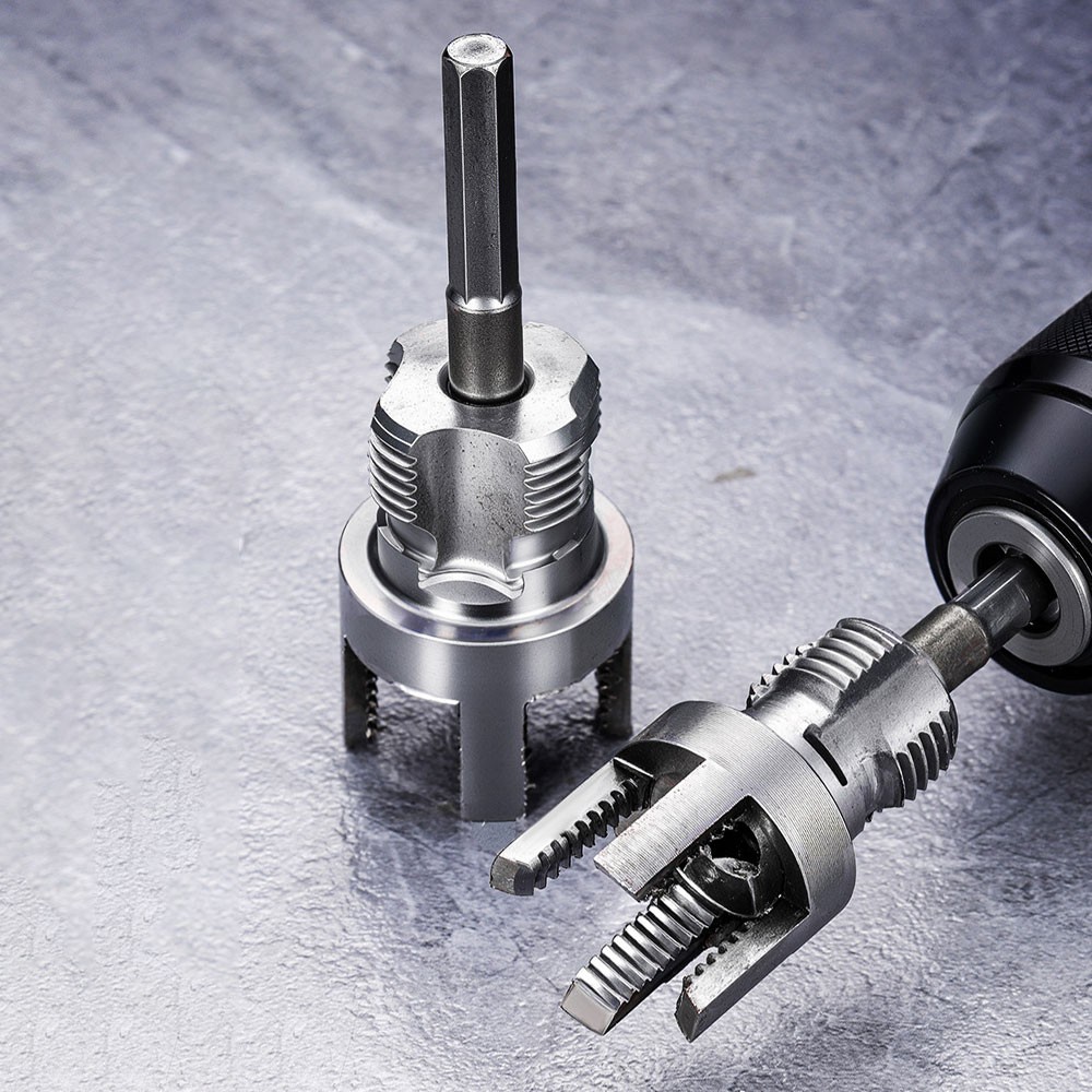 Integrated Internal & External Pipe Threading-Tool, PVC Pipe Threader Kit-NEW