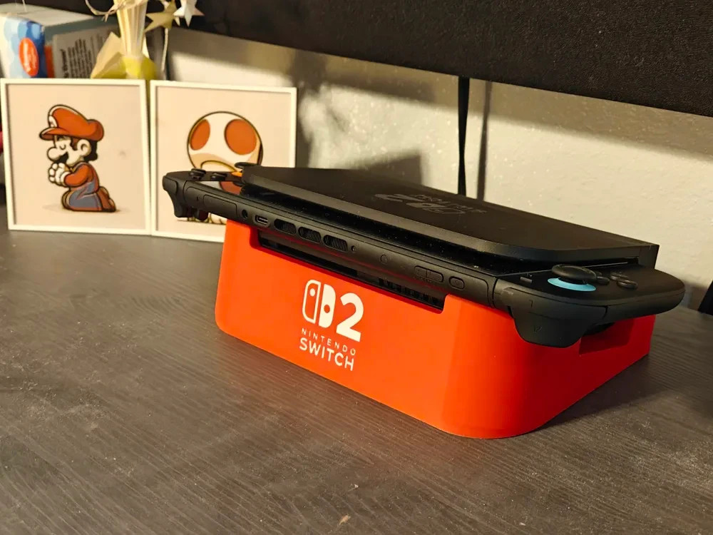 Nintendo Switch 2 HORIZONTAL Dock Base Stand – Compact Horizontal DOCK STAND