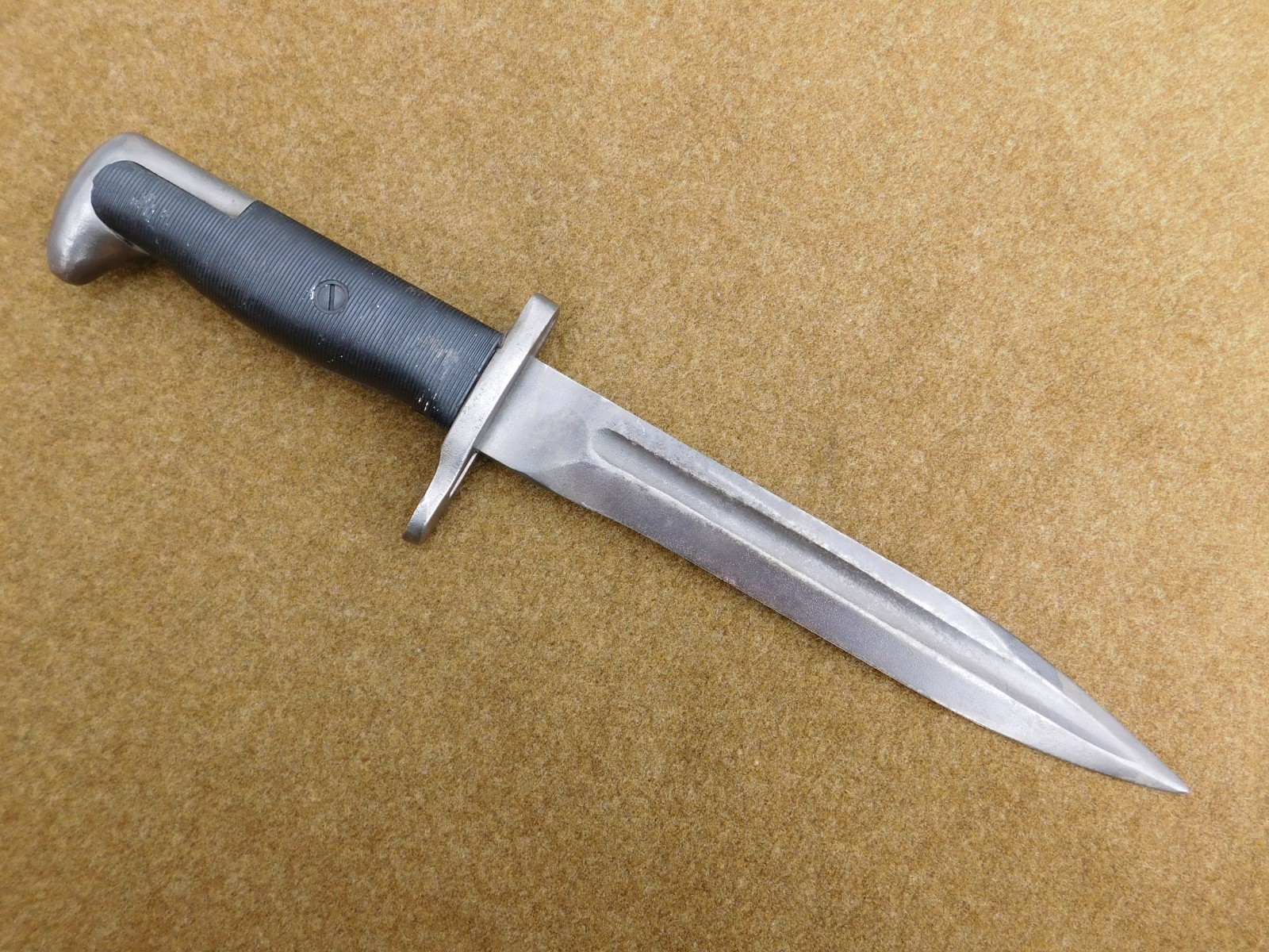 ORIGINAL WWII U.S. M-1 GARAND BAYONET CONVERTED TO FIGHTING KNIFE DATED 1943