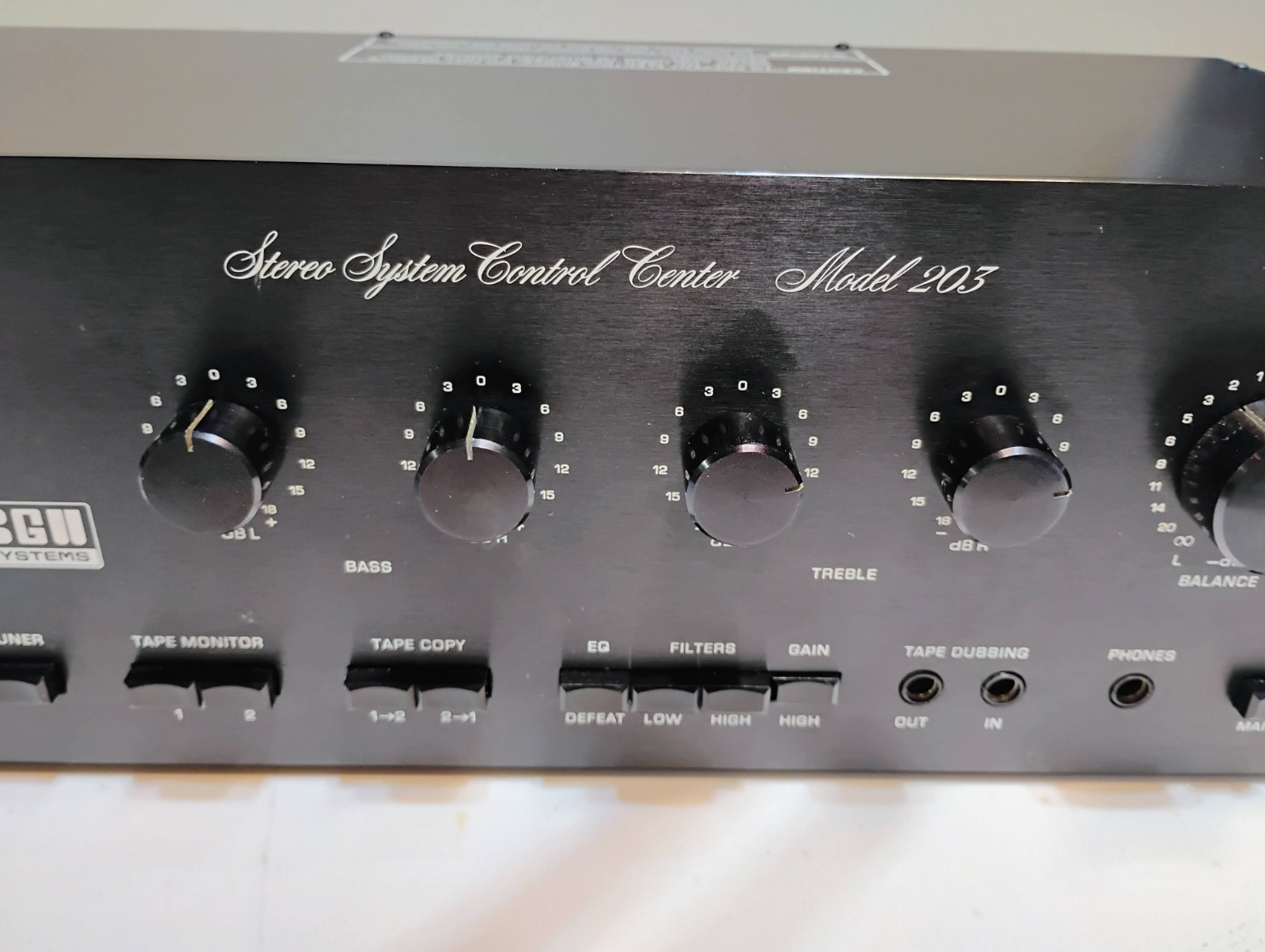 BGW 203 preamplifier (Serviced/Restored/Recapped)