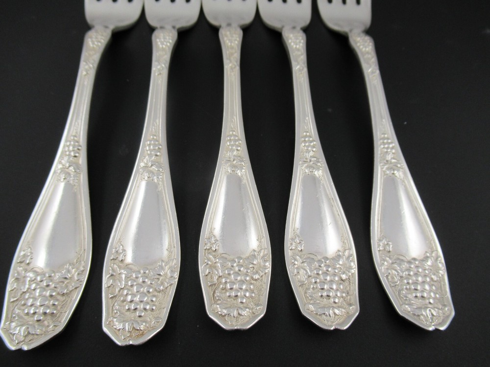 5 Dinner Forks ISABELLA RC Co, International Silverplate Flatware