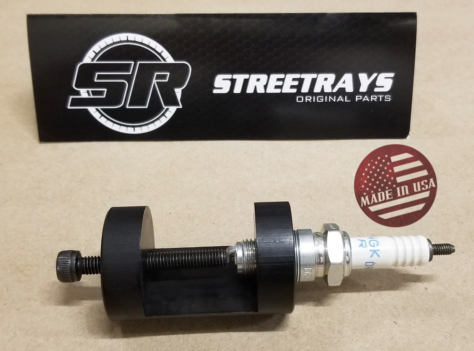 [SR] Billet Spark Plug Tool Gap Setter Gapping Set Tool Sparkplug 12mm (BLACK)