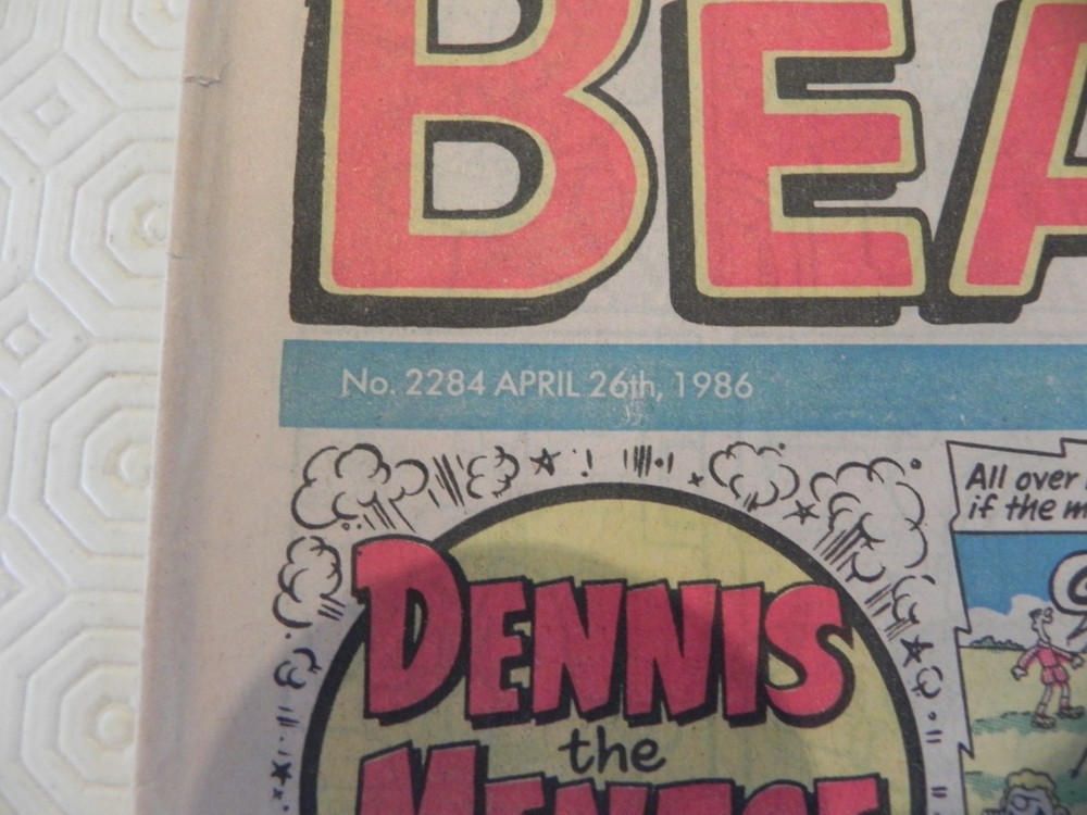 40th birthday present - Beano April 26th 1986