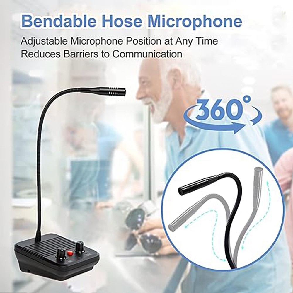 Counter Window Intercom Dual-Way Intercommunication Speaker for Bank Office