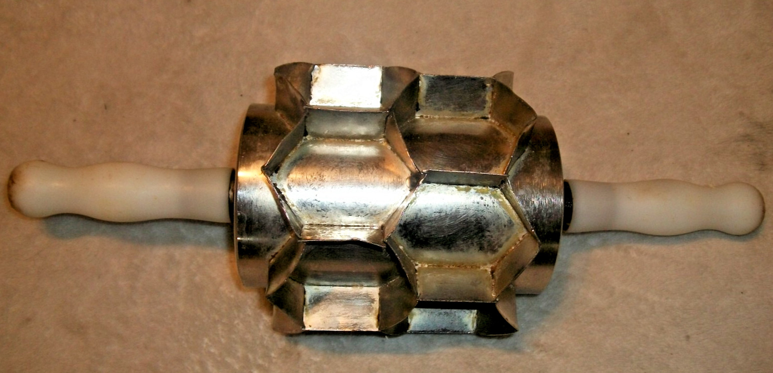 Moline Commercial Rotary Rolling Biscuit Donut Dough Cutter Hexagon Vintage B68