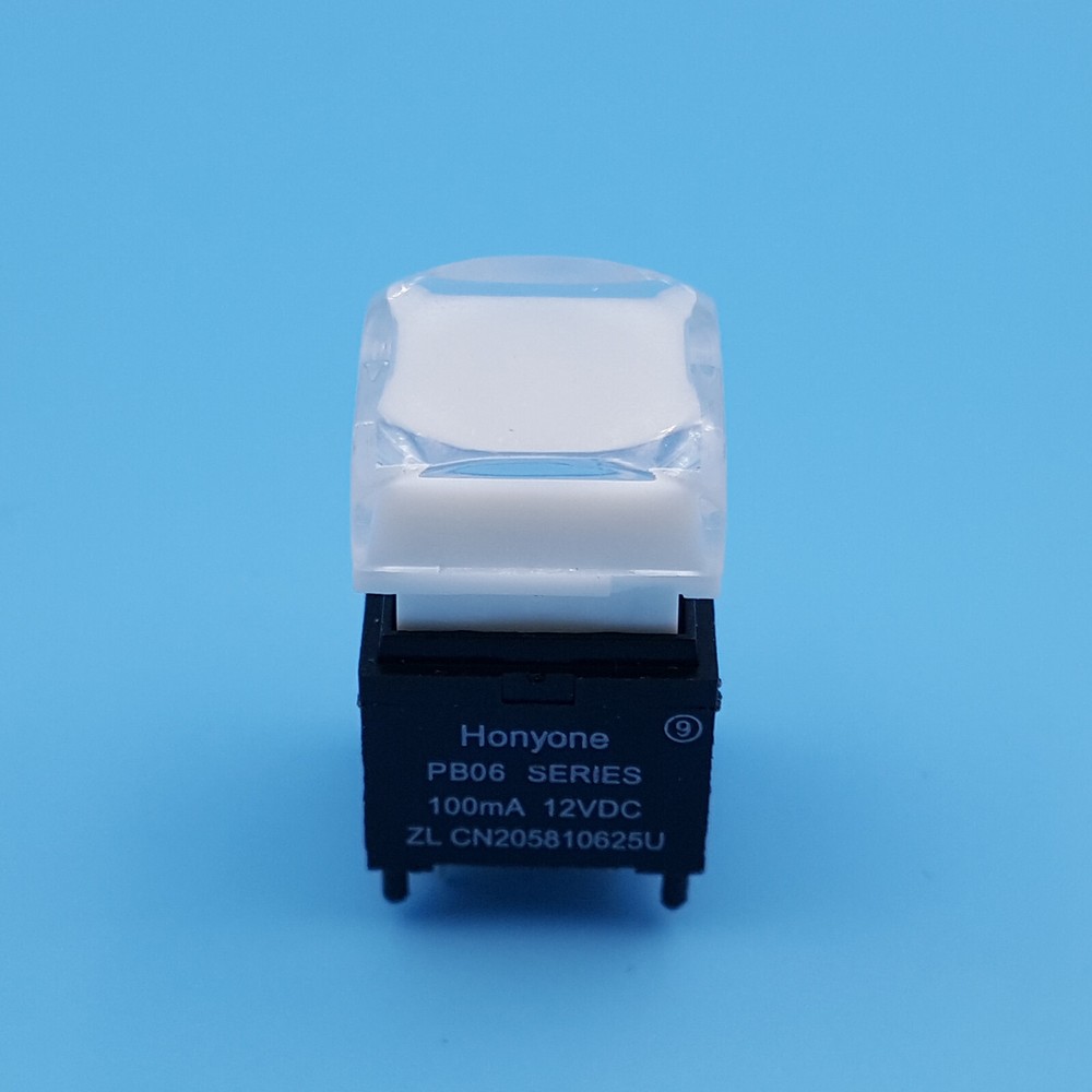 PB06-B Square 15*15mm RGB LED SPST Momentary Video Processor Push Button Switch