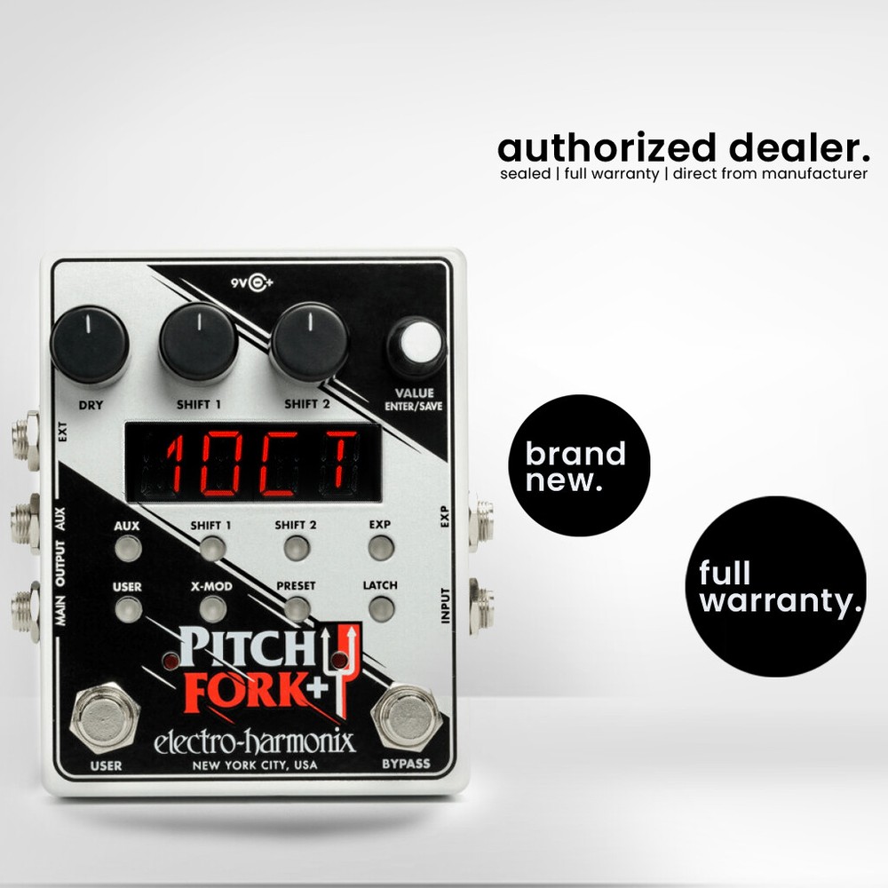 Electro-Harmonix Pitch Fork+ Plus Dual Shifter Effects Pedal