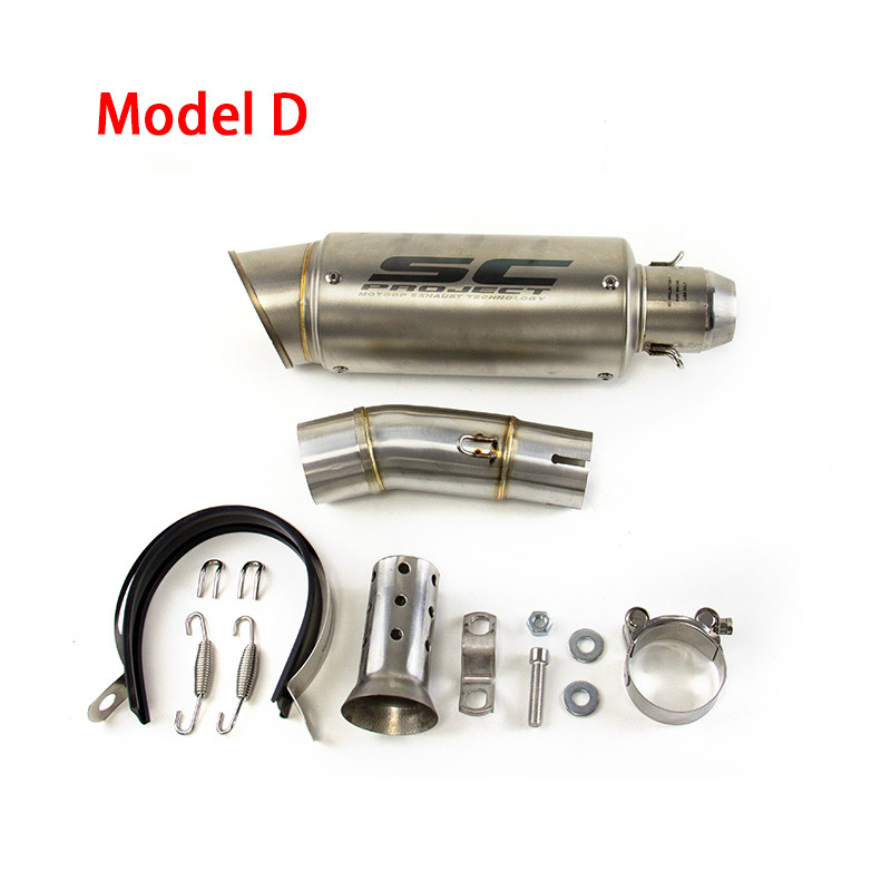 Ninja 400 500 for Kawasaki Z400 2018-2026 Slip On Muffler Tips Exhaust Mid Pipe