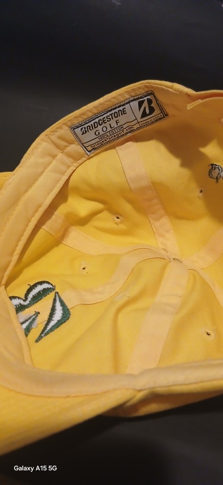 BRISGESTONE YELLOW GOLF HAT