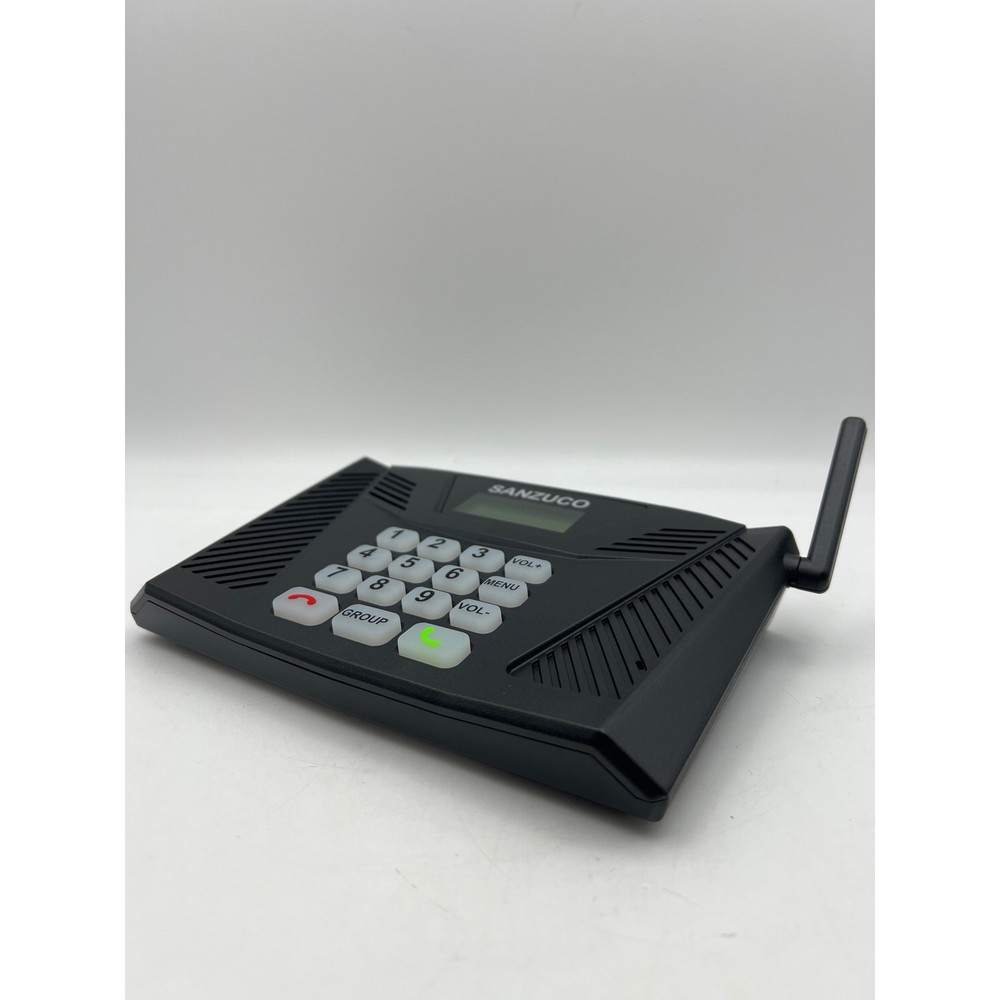 SANZUCO Wireless Intercom System - 5300ft Range, 9 Channels (6-Pack, Black)