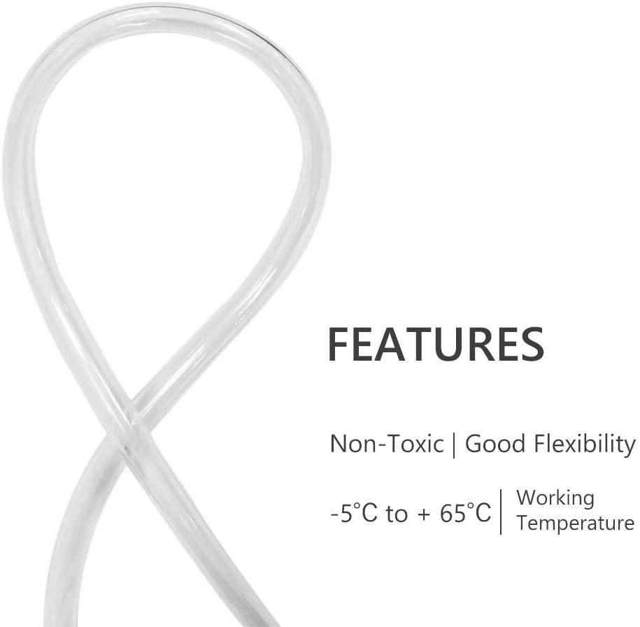 100ft Clear Vinyl Tubing, Flexible Plastic Hose