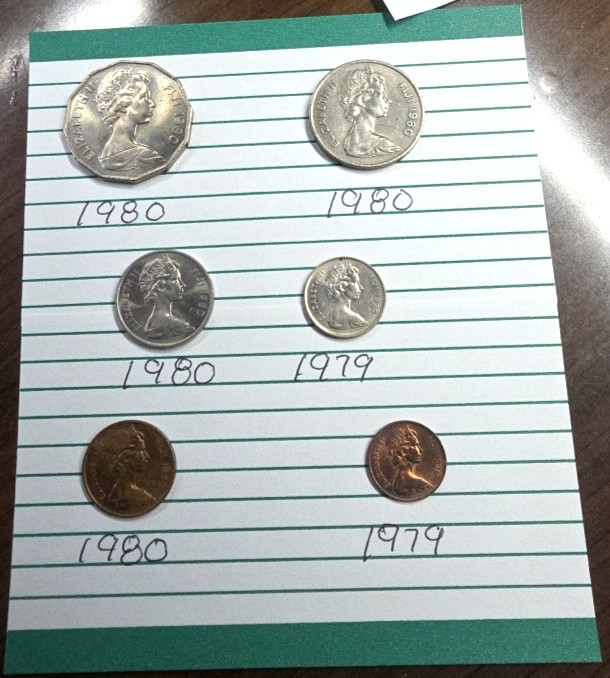 Fiji 6 Coins Set