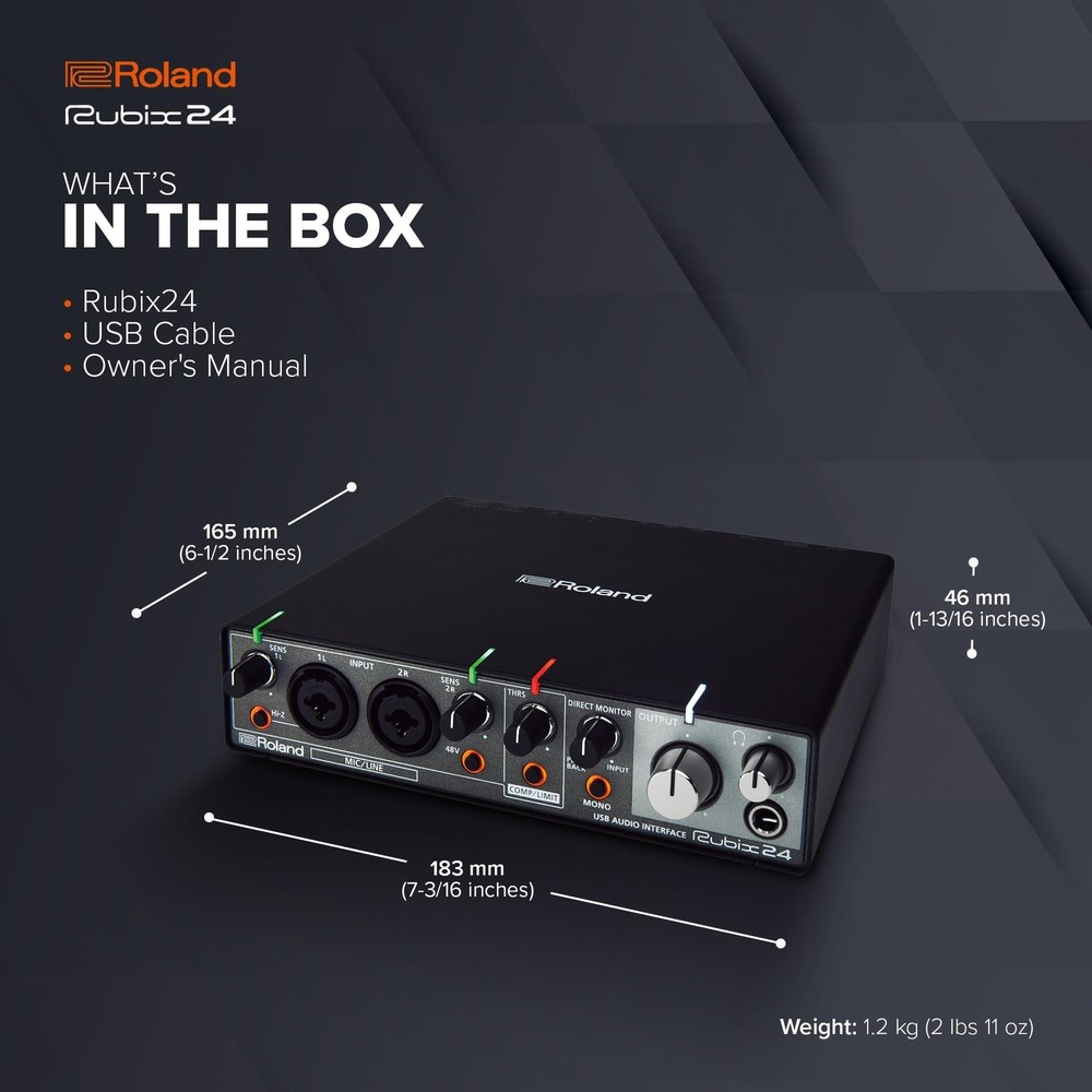 Roland USB Audio Interface Rubix24