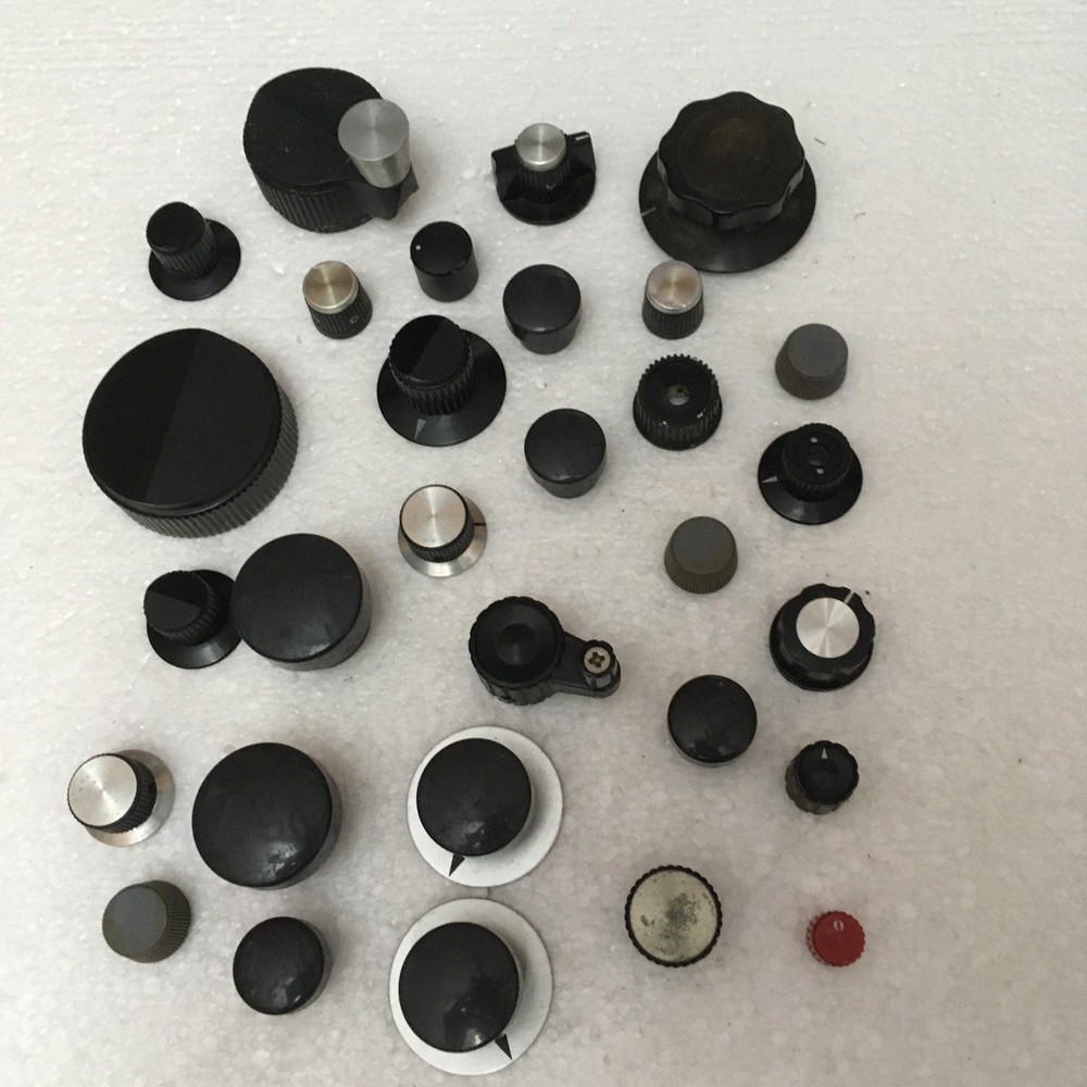 Vintage Electronic Knob Lot Quantity 30