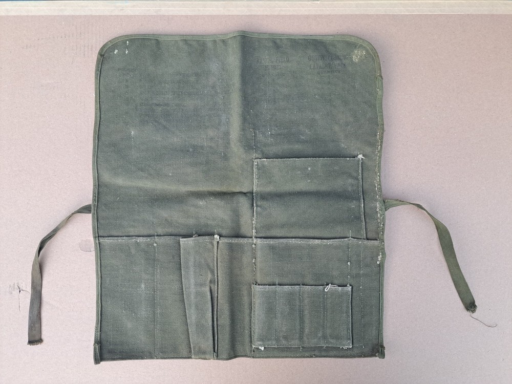 US Army Model 1937 Utensils Knife Cooking Cavalry Pack Pouch Canvas BIN91